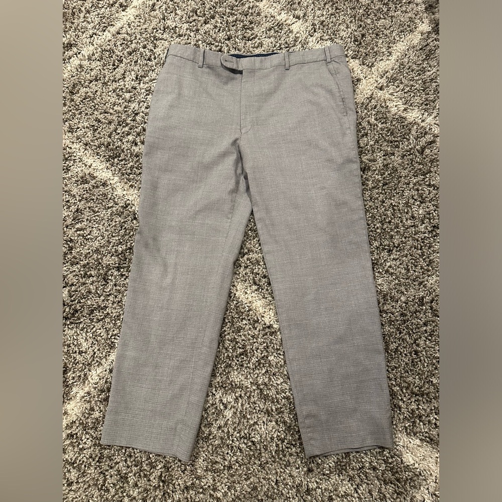 Peter Millar Harker Wool Pants Men Trouser Light Gray Excellent Size 40R